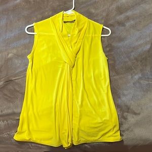 Womens Yellow sleeveless blouse size XL